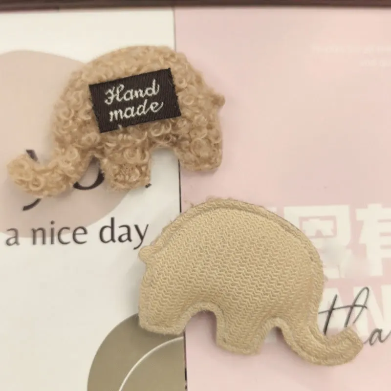 30 Stück Filz-Elefant-gepolsterte Applikationen für DIY-Haarspange, Schuhe, Hut, Kleidung, Zubehör, Aufnäher – Detail 9