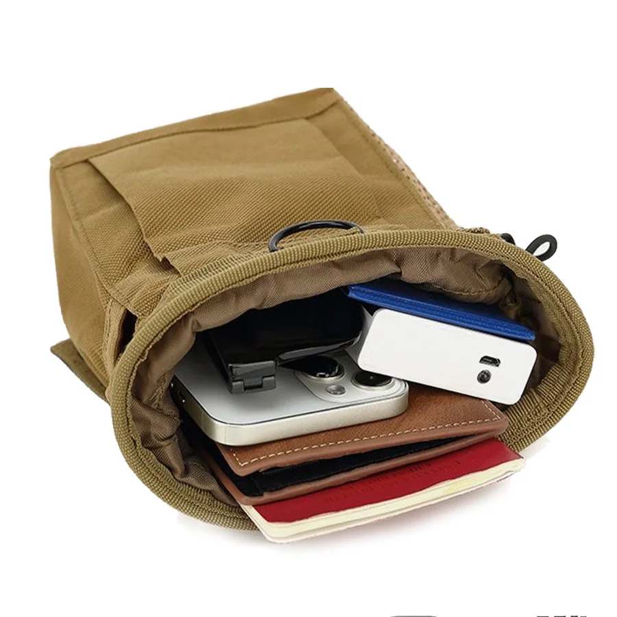 Marsupio da allenamento riciclabile con borsa MOLLE mimetica da 3-5 litri, supporto MOLLE per gilet/cintura - Image 6
