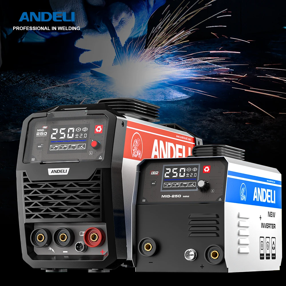 ANDELI MIG250 Gasless MIG Welding Machine Household MINI MIG welding