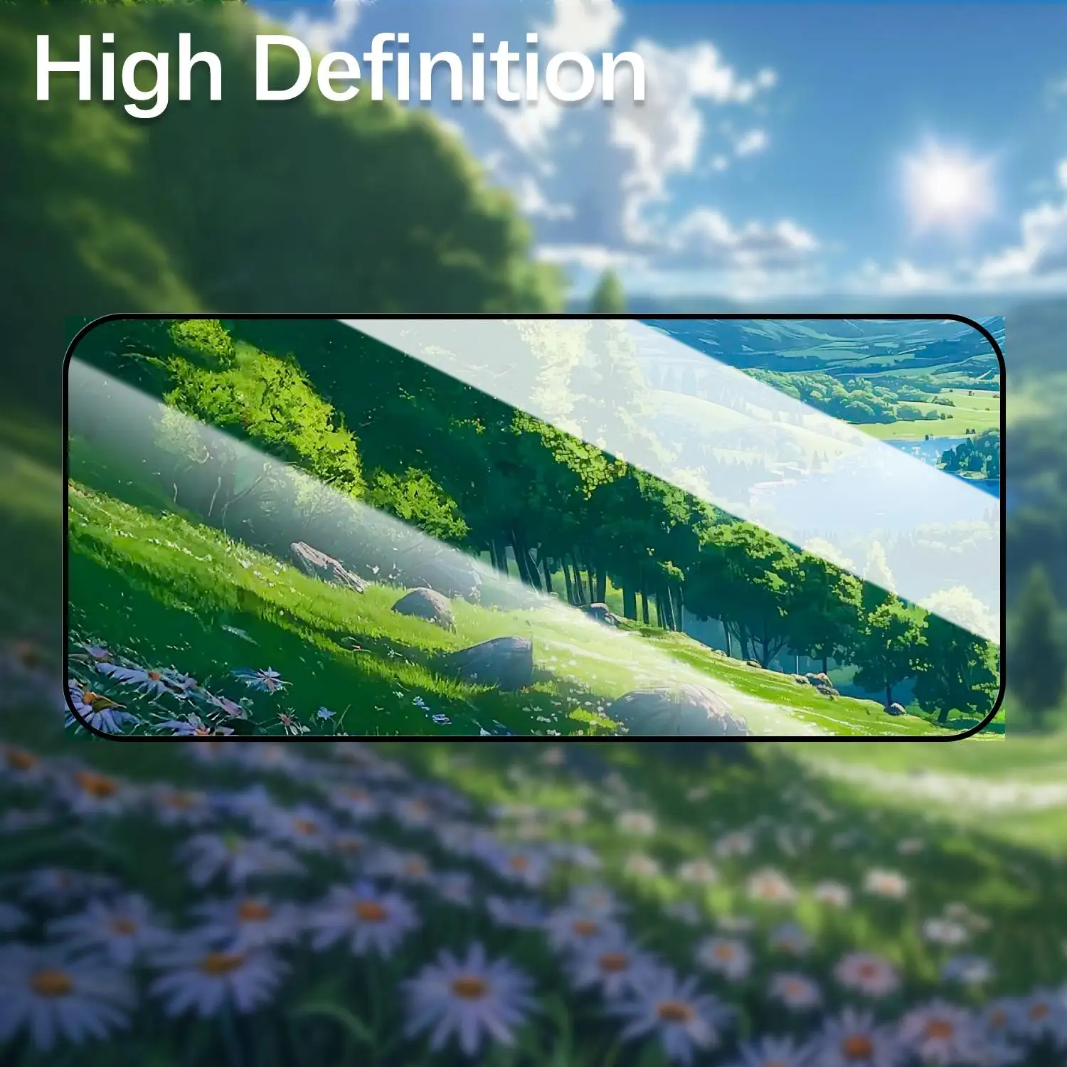 HD Screen Protector with Easy Install Cover & Anti-Shatter Tempered Glass Protective Film
