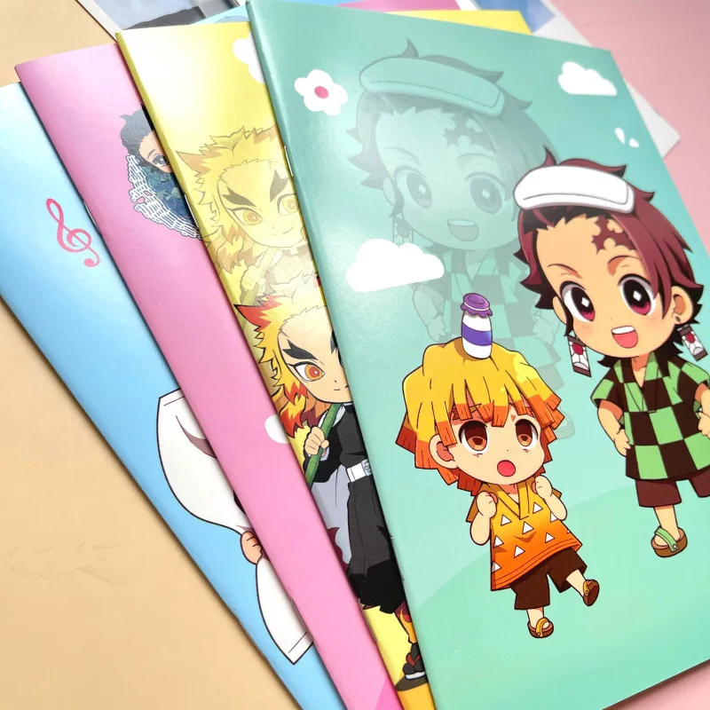 Cute Demon Slayer A6 Notebook Cute Note Book Diary Weekly Planner Journal Notepad Stationery office School Supplies 3