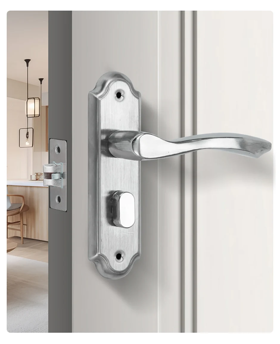 Liga de alumínio Silent Door Lock, bloqueio