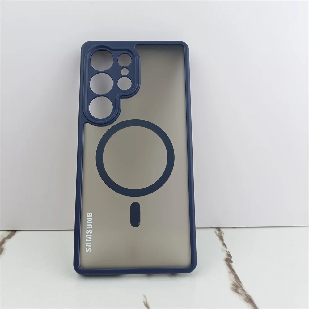 Matte Clear Magnetic Case with Translucent Lens Protective Cover