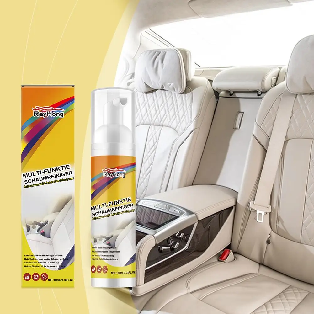 Car Interior Foam Cleaner Spray Leather Cleaning Auto Home Large Capacity Foam Cleaners For Car Wash Maintenance Accessories