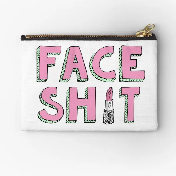 

Кармашки на молнии Face Sh T, упаковка для косметики, кармана для денег, бумажник, трусики, женское нижнее белье для ключей, маленькие чистые носки для хранения монет