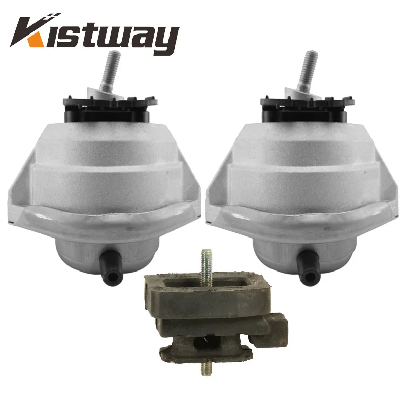 3PCS Engine Transmission Support Motor Mounts Kit For BMW 5 Series E60