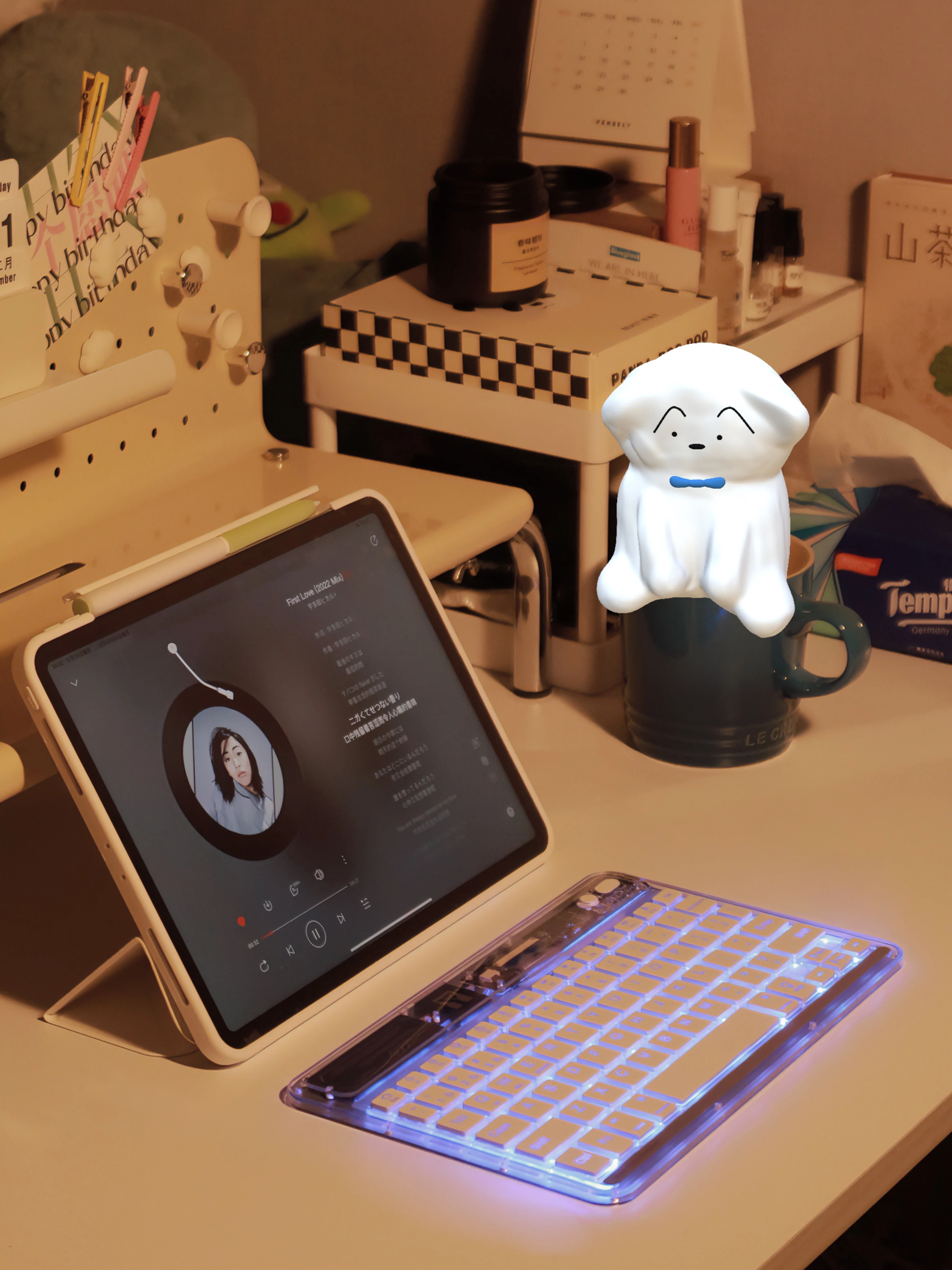 2023 크리스탈 백라이트 Teclado 블루투스 키보드, 아이패드, 안드로이드, 윈도우, iOS, 휴대폰 태블릿, 삼성, 화웨이용 무선 키보드