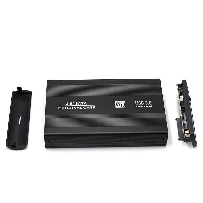 3.5 ġ USB 3.0 ϵ ̺ ũ HDD ܺ Ŭ ڽ ̽, ˷̴ ĳ SATA ̺, AC DC  , 12V 2A