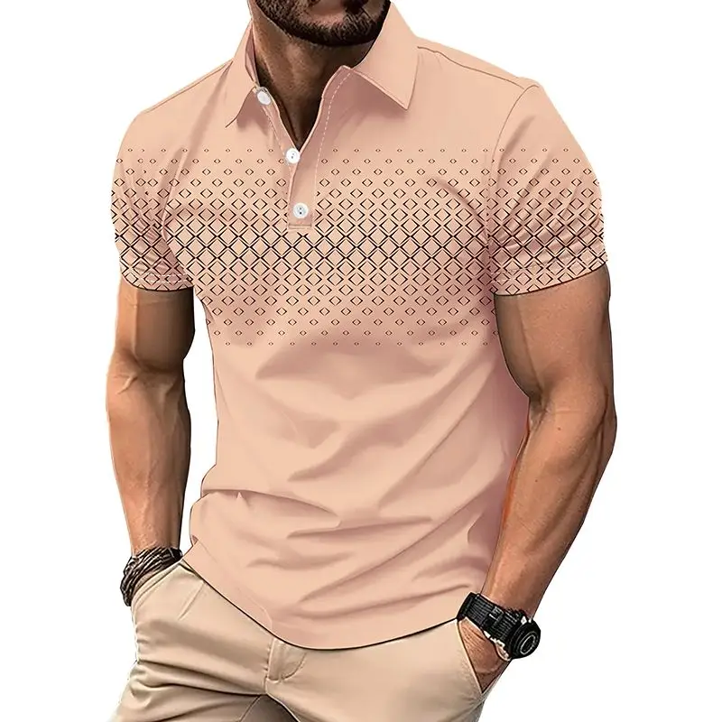 

2024 Summer Casual New Fashion Casual Men's Hot Selling Short sleeved POLO Shirts