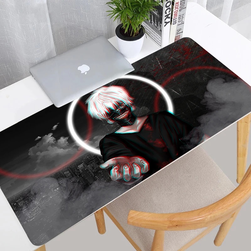 Gamer Cabinet Mouse Pad Computer Tokyo Ghoul Kaneki Ken Gaming Accessories  Mousepad Laptop Japan Anime Desk Mat Non Slip Carpet - AliExpress