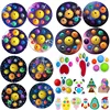 Eight Planets Simple Dimple Pop Fidget Sensory Toy keychain Stress Relief Antistress Board Autism Anxiety Fidget Toy For Kids 3