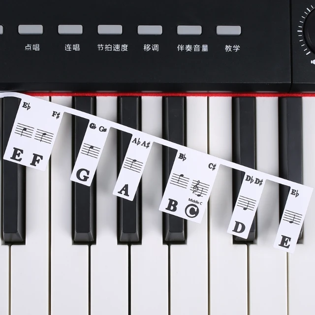 88 TOUCHES AUTOCOLLANTS de clavier de piano amovibles faciles à installer  codag EUR 11,29 - PicClick FR