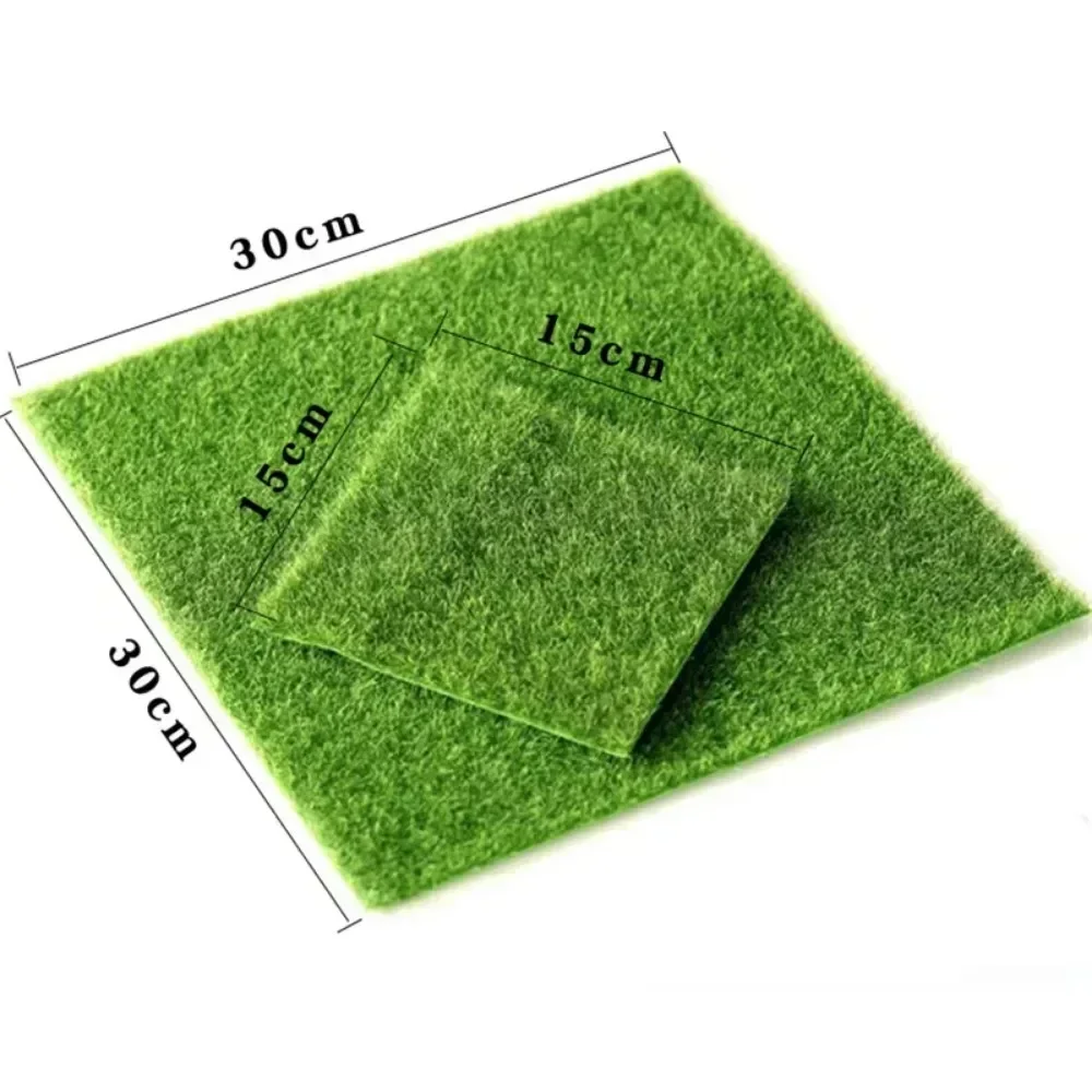 15/30cm Artificial Grassland Simulated Lawn False Moss False Tturf Small Court Landscape Scene Layout Decoration Plant Decor