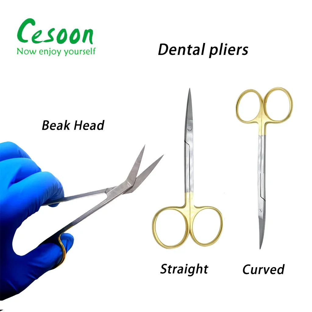 

1 шт., стоматологические щипцы из нержавеющей стали, с прямой изогнутой головкой