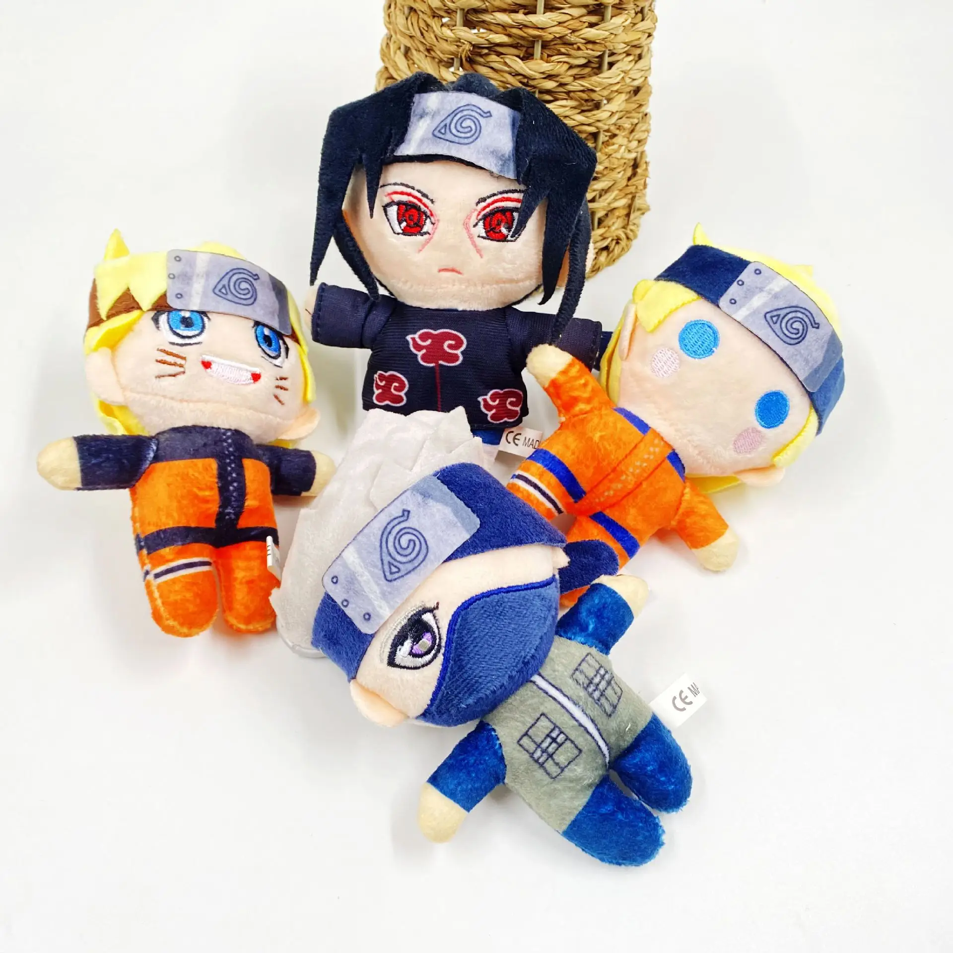 4pcs/set Naruto Japan Anime Figure Plush Stuffed Toys Uchiha Itachi Kakashi Cute Dolls Pendant Kids Gifts Kawaii Xmas Decor фигурка funko naruto shippuden itachi uchiha