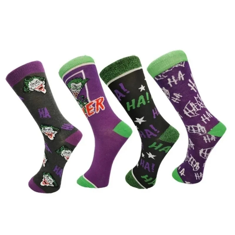 Adult Halloween Funny Socks The Joker Napier Eric Border Cosplay Cotton Tube Socks Student Stockings Party Prop Gift Outdoor