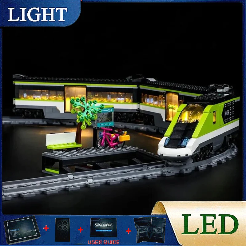 

Товар для рукоделия, строительный комплект для Lego 60337 Экспресс-пассажирского поезда (только Φ, без модели блоков)