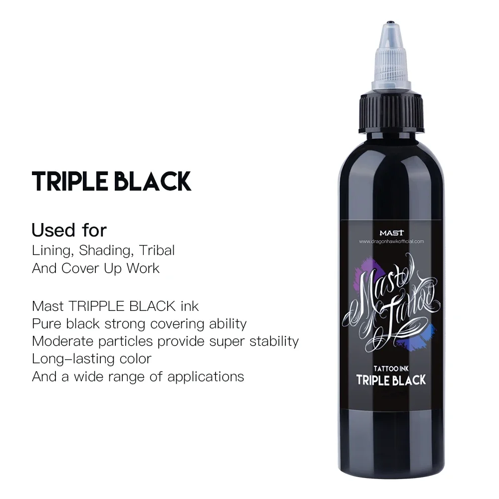 Mast Tattoo Professional Ink Triple/ Oriental/ Realistic Black And High White Pigment Tattoo Supplies Ink tattoo ink tattoo ink pigment