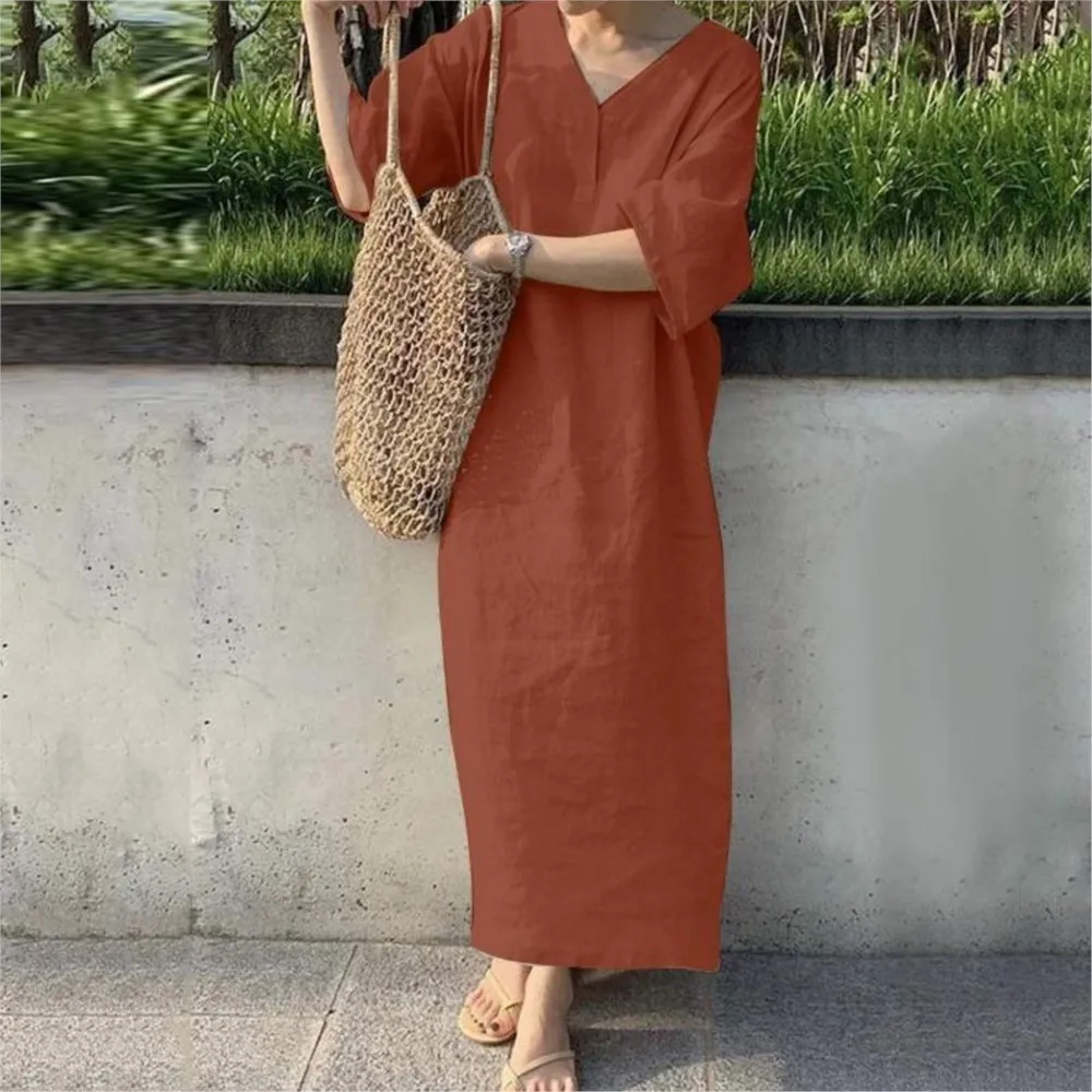 Long Sleeve Linen Wrap Dress in Sage Green CLAUDIA, image size:1000x1000