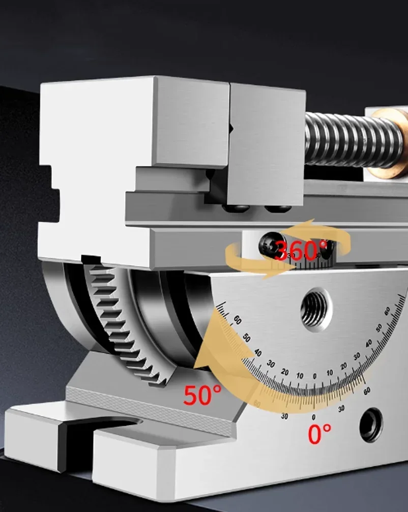 High Precision 2 Inch Universal Grinder Precision Vise Screw Sine Slope Adjustable Angle Screw Tool 5