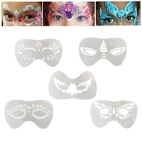 Face Painting Templates for Holiday Halloween Premium Material Multiple Pattern DIY Party Makeup Supplies Lightweight Reusable 1