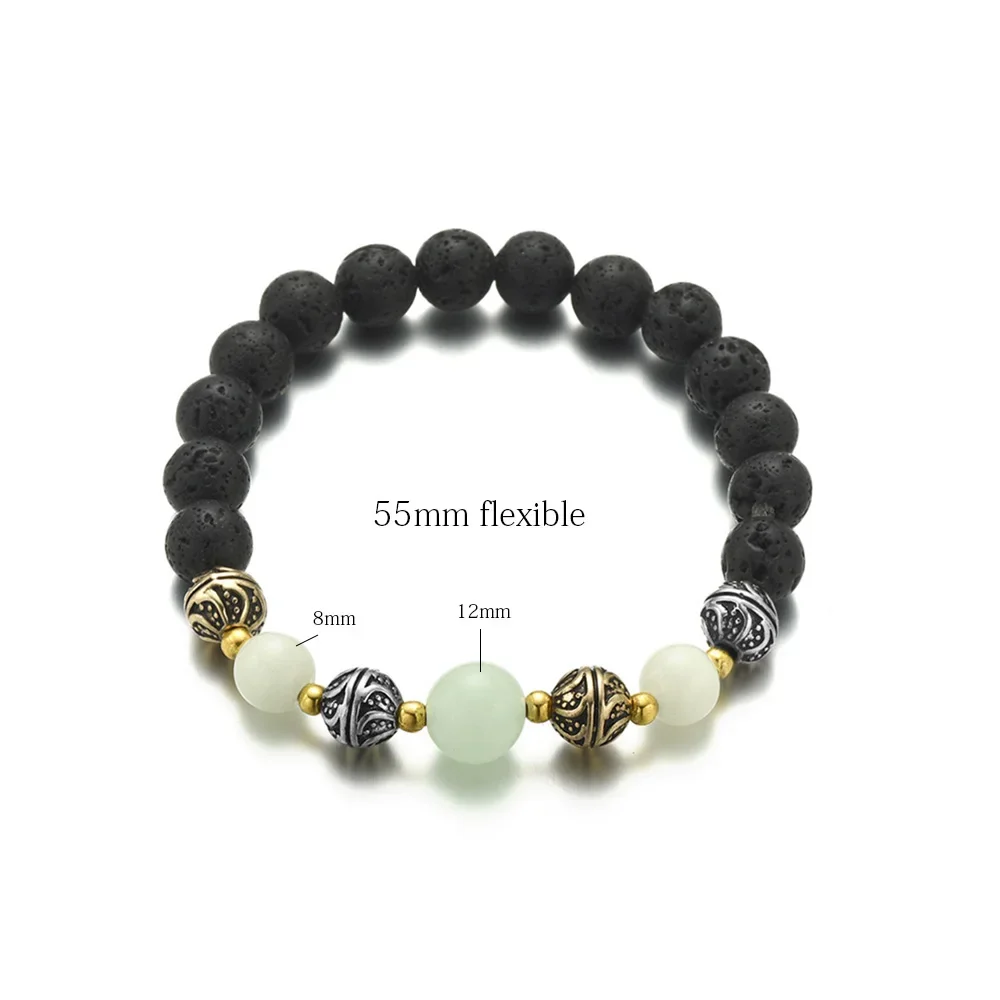 Charm Beads Bracelet Luminous Night Fluorescence Glow In The Dark for Men Women Halloween Gift bracelet jewelry
