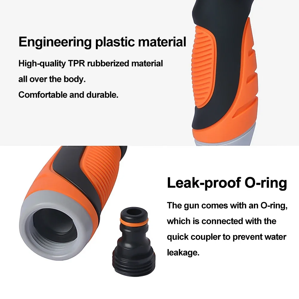 Irrigation Garden Watering Gun Thumb Control Water Hose Nozzle Sprayer Hose Spray Nozzle Garden Spray Irrigation Watering Nozzle