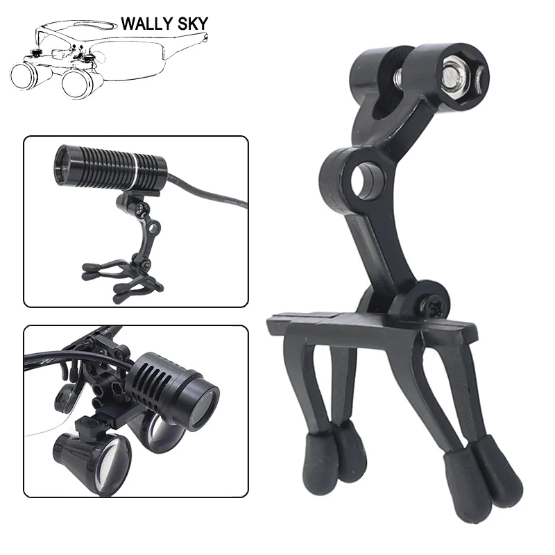 Clip Di Montaggio Accessori Dentali Per Odontoiatria Orl Medical Headlight Connect With Glasses Dentist Lente D'Ingrandimento Chirurgica