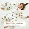 MICHLEY Cartoon Flannel Children Baby Sleeping Bag Sack Warm Winter Clothes Toddler  Sleepsack Pajamas For Girls Boys Kids 1-6T 2