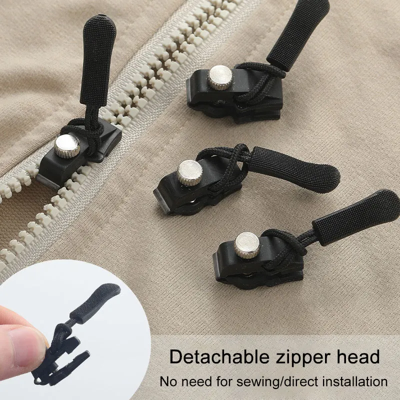 Zipper Repairer Detachable Zipper Head Luggage Outerwear Clothes Shoes Household Use Tool Free Replacement Of Lock Head