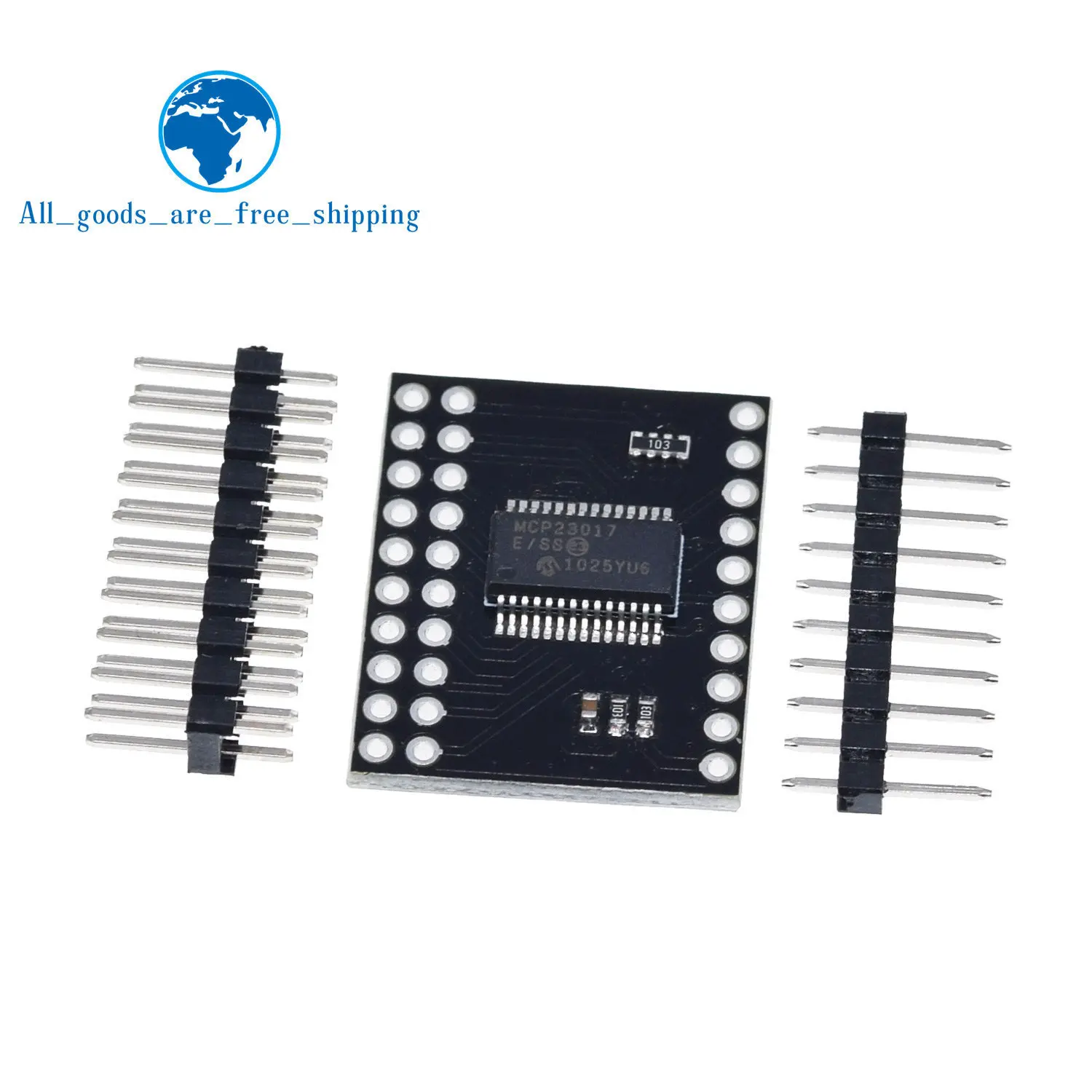 TZT MCP23017 Serial Interface Module IIC I2C SPI MCP23S17 Bidirectional