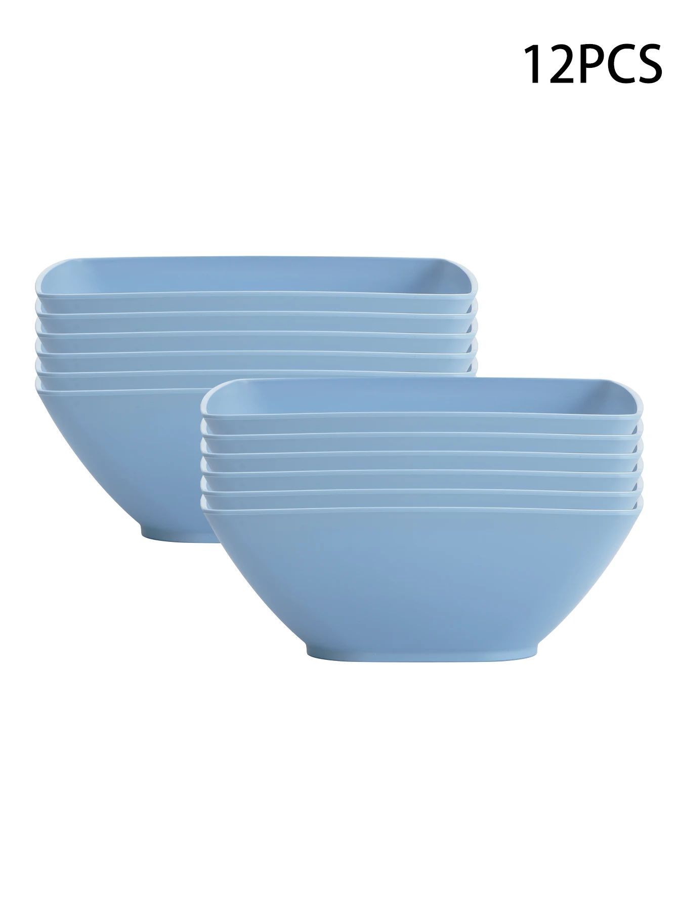 reusable Large size plastic square bowl 1