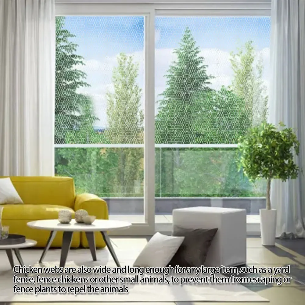 Metal Wire Netting Chicken Rabbit Poultry Fence Netting Crop Protection Net Hexagonal Galvanized Mesh for Garden Courtyard Farm