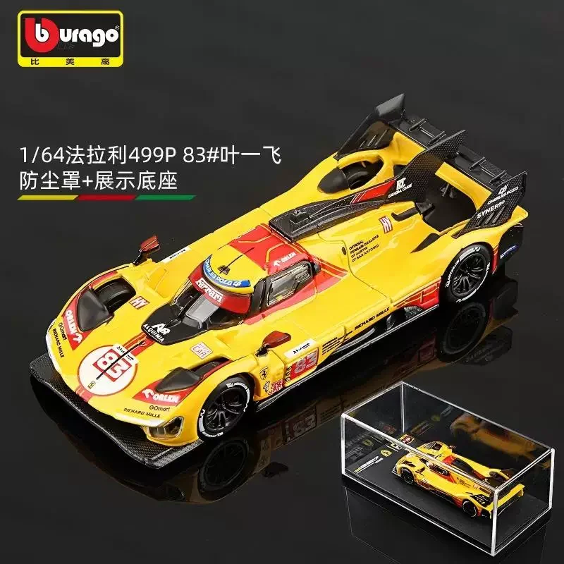 In Stock Original Bburago 1:64 Formula 1 F1 Serise Diecast Toys Model Car Ferrari 499P Collection Surprise Toys Car Gifts