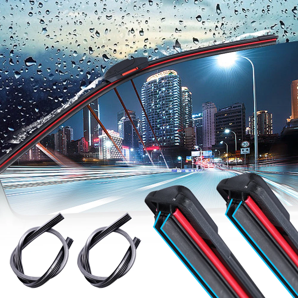 Universal Car Windshield Wiper Blades Easy Install Automotive