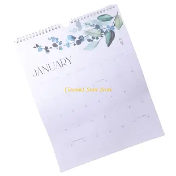 Calendario da parete 2026 Calendario annuale scolastico Pianificatore settimanale semplice Calendario da appendere mensile 18 per la pianificazione