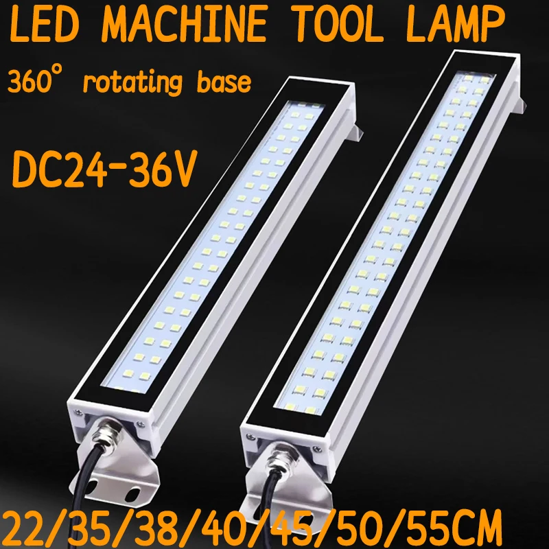 LED DC24-36V IP67 Machine Tool Work Light Waterproof Oil Proof Explosion-proof Light CNC Lathe Lamp Workshop Aluminum Alloy Lamp