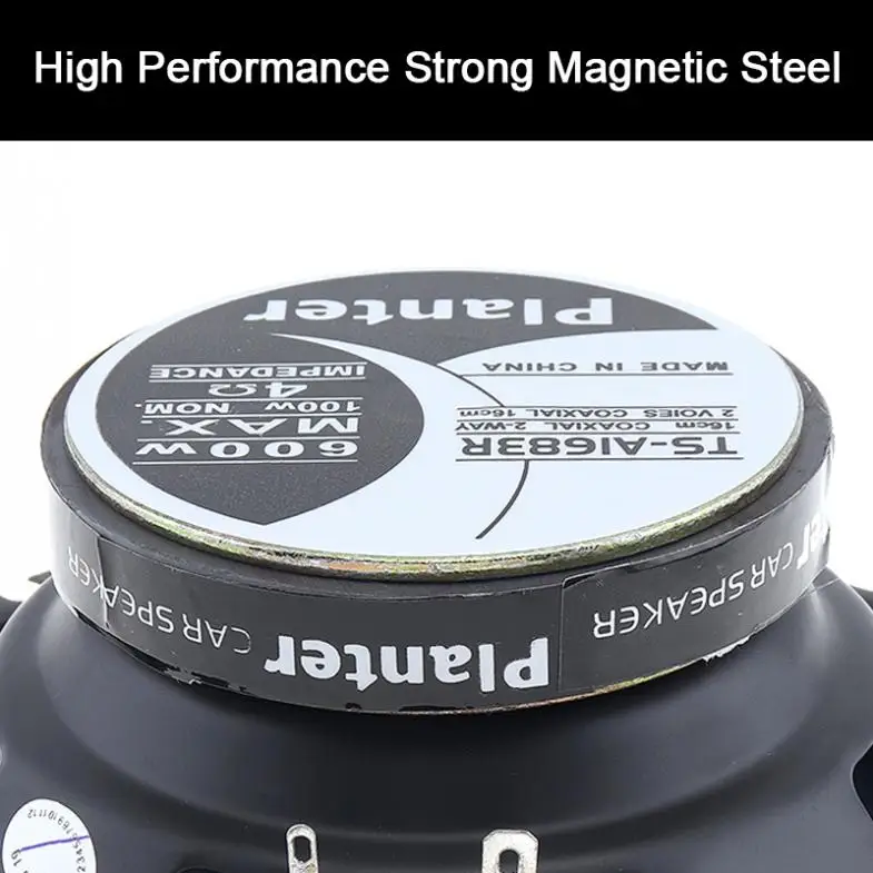2pcs 6.5Inch 16cm 600W 2 Way Car Coaxial Auto Audio Music Stereo Full Range Frequency Hifi Speakers Non Destructive Installation