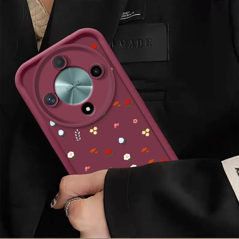 Romantic Flower Shockproof Soft Silicone TPU Protective Case