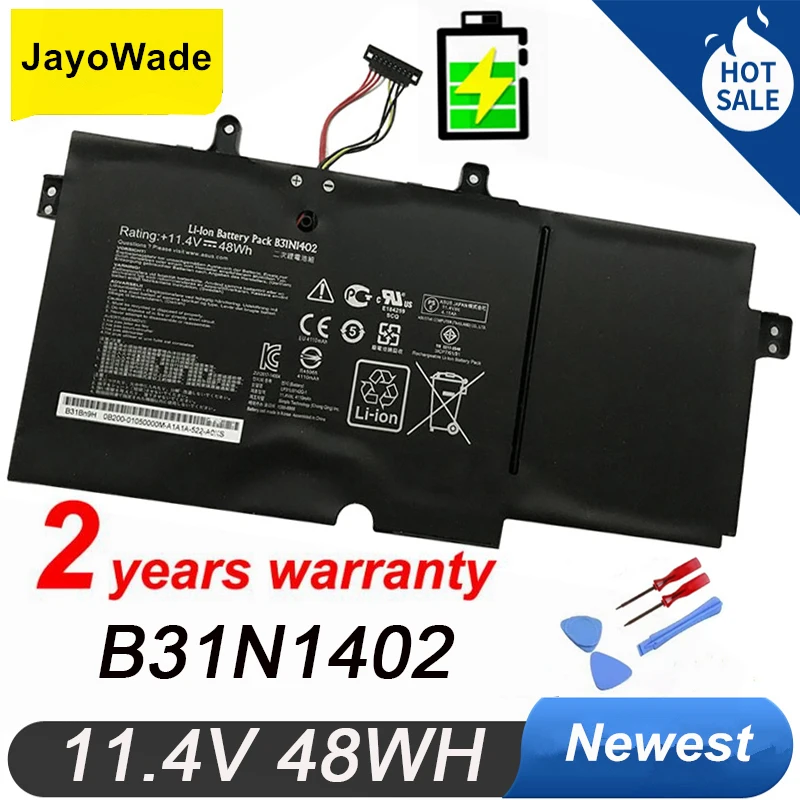 

Factory B31N1402 Laptop Battery For ASUS Q551 Q551L N591LB Q551LN B31N1402 B31BN9H 11.4V 48WH B31N1402 Notebook Batteries