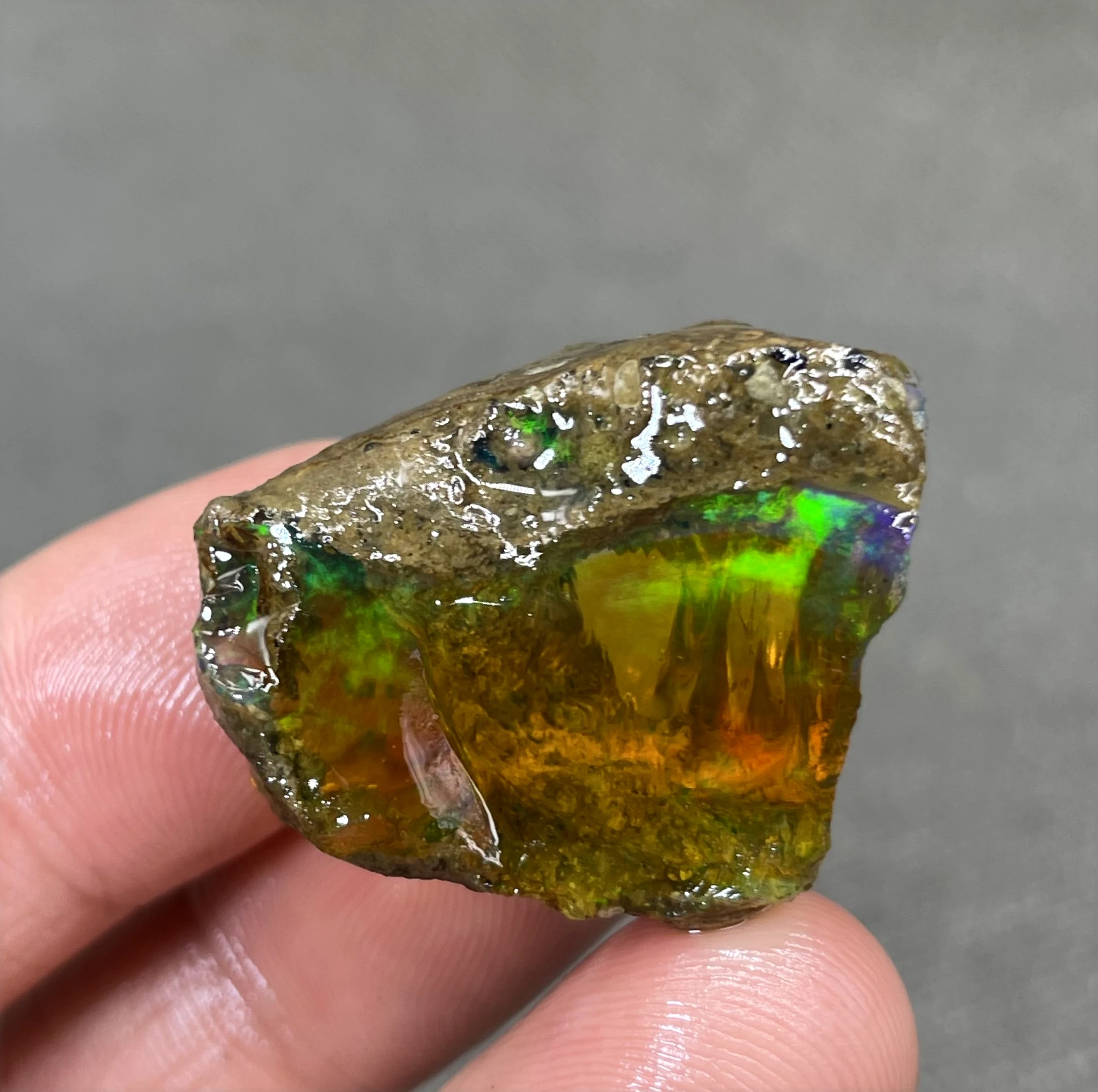 

BEST COLOR! 10g natural rare color Ethiopia water Opal gem mineral specimen stones and crystals healing crystals quartz