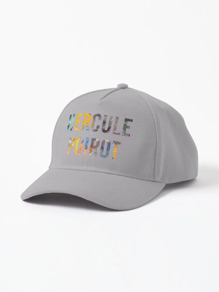

Hercule Poirot portrait, aesthetic collage with well-known Belgian detective Cap turbo cap Mens hat c p cap