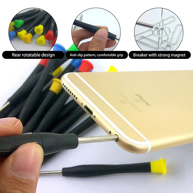 42 in 1 Strumenti di riparazione del telefono cellulare Smontare il set di riparazione per iPhone Kit di smontaggio multifunzione con combinazione di cacciaviti - Image 2