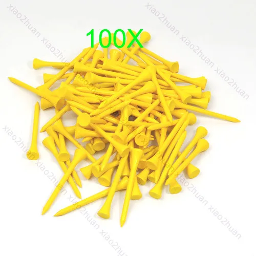 

2024 New 100 pcs 70mm Blue Wood Wooden Golf Ball Tees High Quality Brand New