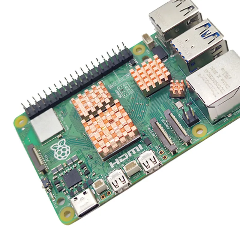 Raspberry Pi 5 Heatsink Aluminum Copper Heat Sink Radiators for Raspberry Pi 5 raspberry pi cooler