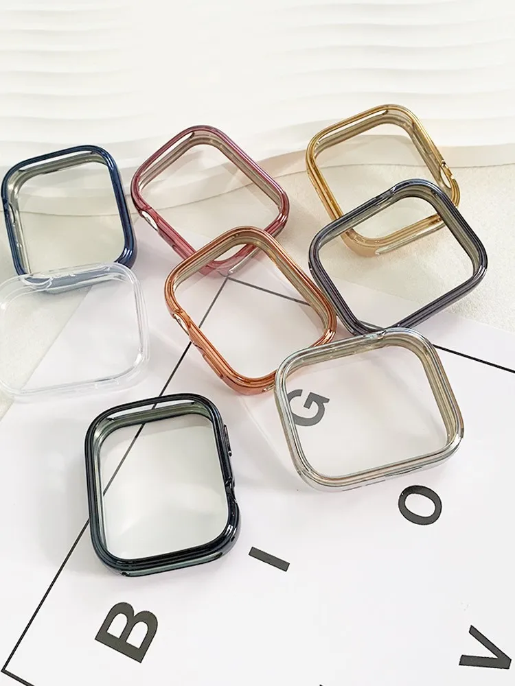 Full Cover TPU Screen Protector Case for SmartWatch - Protective Frame Bumper Shell Accessories