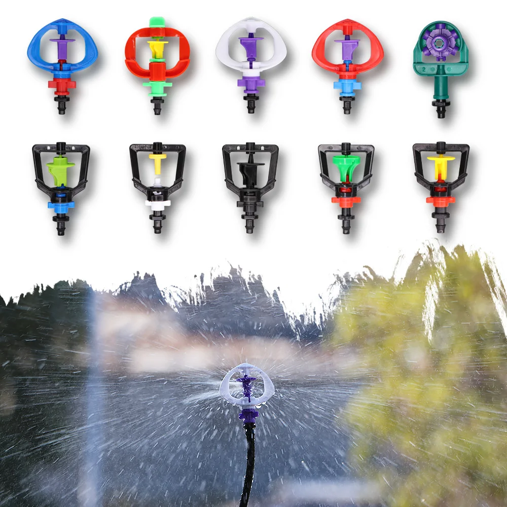 90180360DegreeDripIrrigationRotatingNozzleSprayWatering