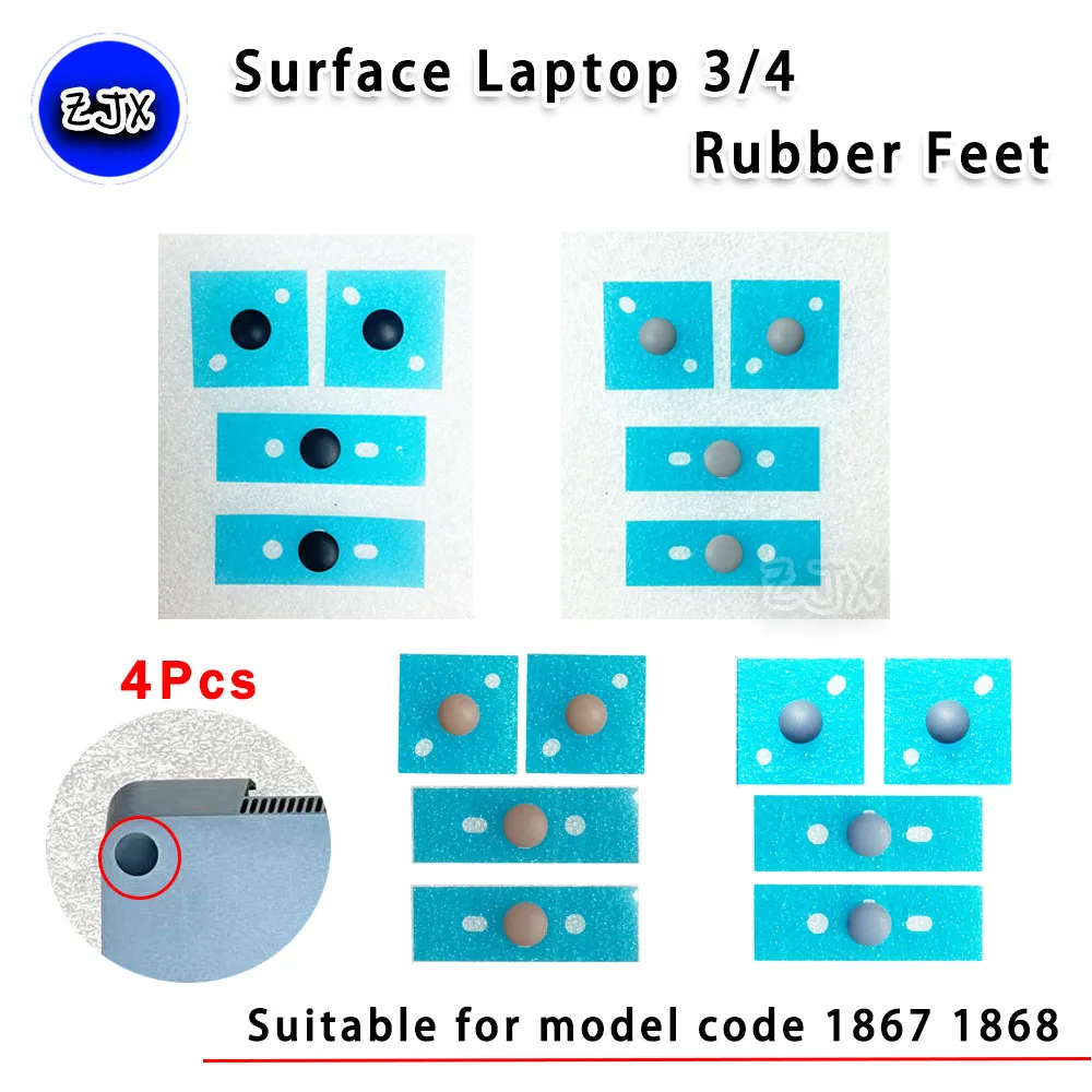 Anti-skid Rodada Almofada de Borracha d Shell Adequado para Microsoft Surface Laptop 1868 1868 1868