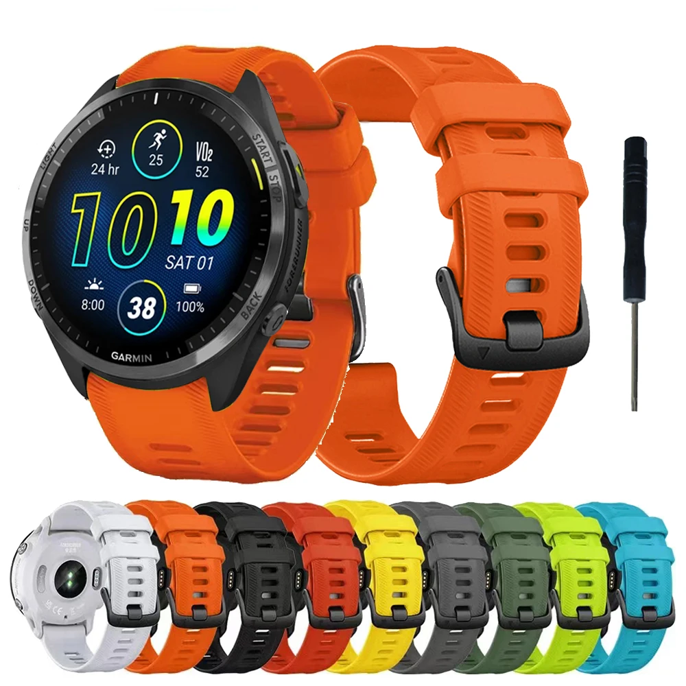 Cinturino In Silicone 1:1 Ufficiale Per Garmin Forerunner 965/955/945 Cinturino Smartwatch Per Accessori Cinturino Forerunner 935 745