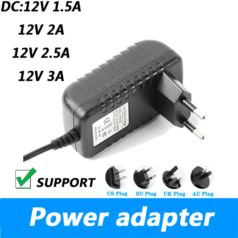 DC-12V-1-5A-Switching-Power-Adapter-12V-2000ma-Router-Camera-12V-2-5A ...